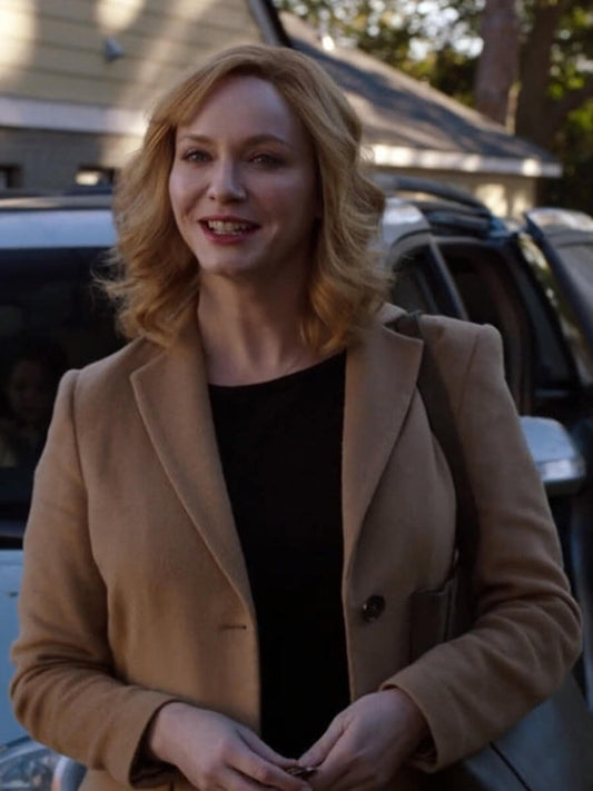 Womens Beth Boland Good Girls Brown Wool Coat Gifts For her