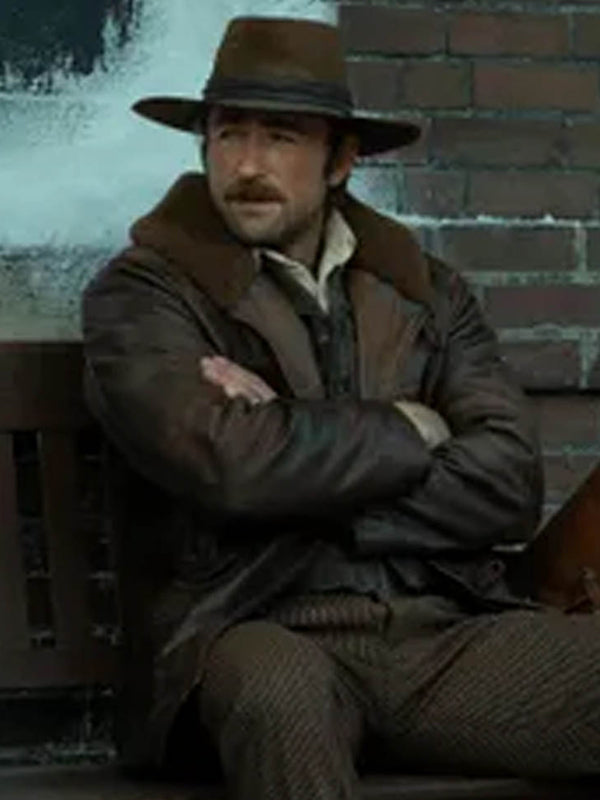 Yellowstone Cowboy 1923 Brandon Sklenar Brown Leather Coat Shop now