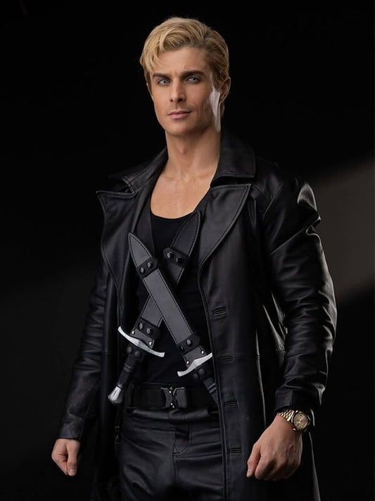Alexander Cubis The Black Dagger Brotherhood Leather Coat