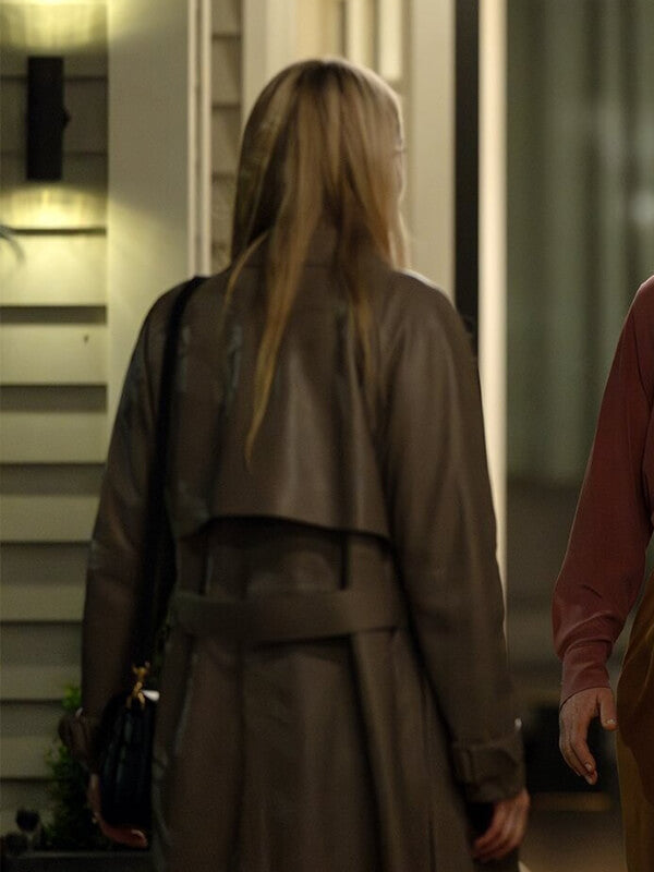 All Her Fault S01 Dakota Fanning Leather Coat