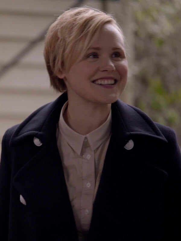American Horror Story S07 Alison Pill Wool Coat
