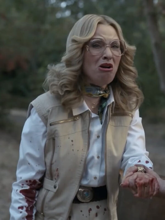 American Horror Story S09 Leslie Grossman Beige Vest