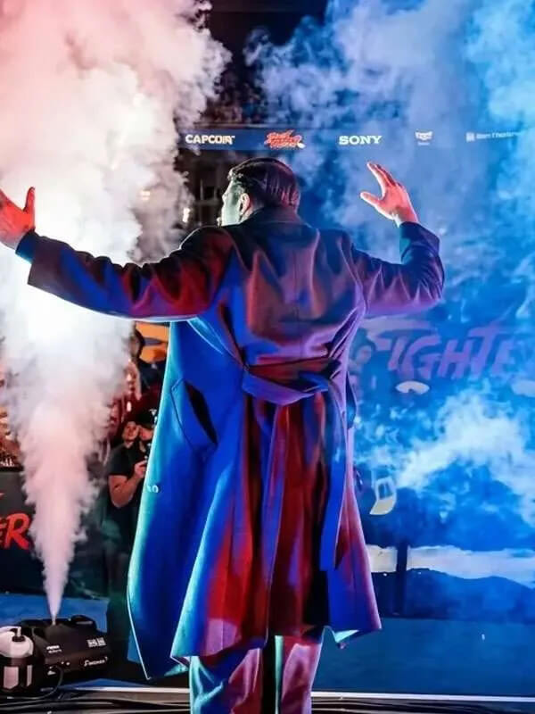 Andrew Schulz Street Fighter 2026 Premiere Black Wool Coat