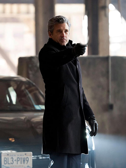 Angelo Doyle Memory Of A Killer S01 Black Wool Coat