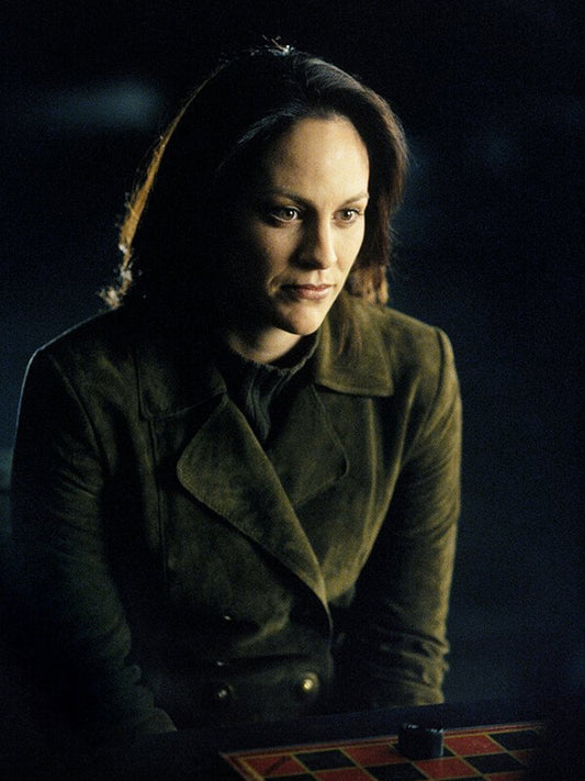 Annabeth Gish The X Files Monica Reyes Suede Coat