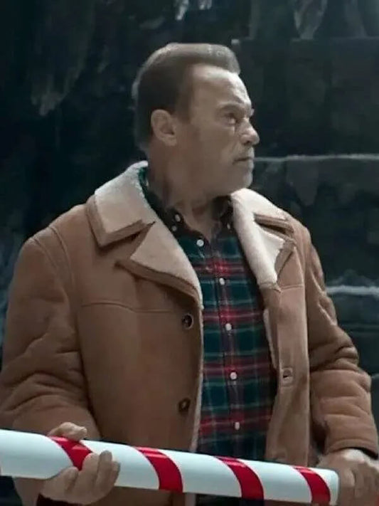 Arnold Schwarzenegger World Of Tanks Holiday Ops Brown Jacket