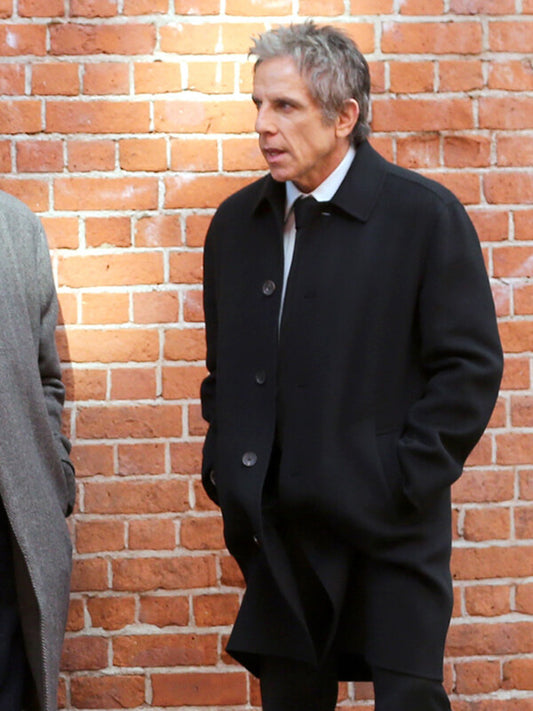 Ben Stiller Off Weeks 2026 Black Wool Coat