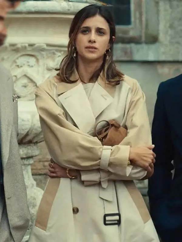 Benedetta Porcaroli The Gentlemen S02 Cotton Trench Coat