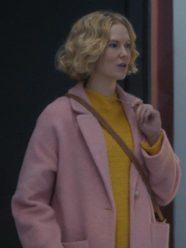 Black Mirror S07 Rosy McEwen Pink Wool Coat