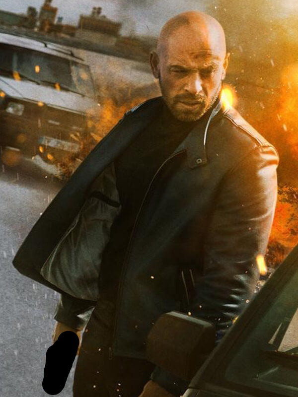 Carjackers 2025 Franck Gastambide Black Leather Jacket