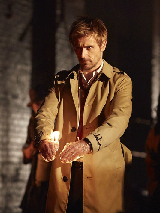 Constantine Matt Ryan Brown Trench Coat