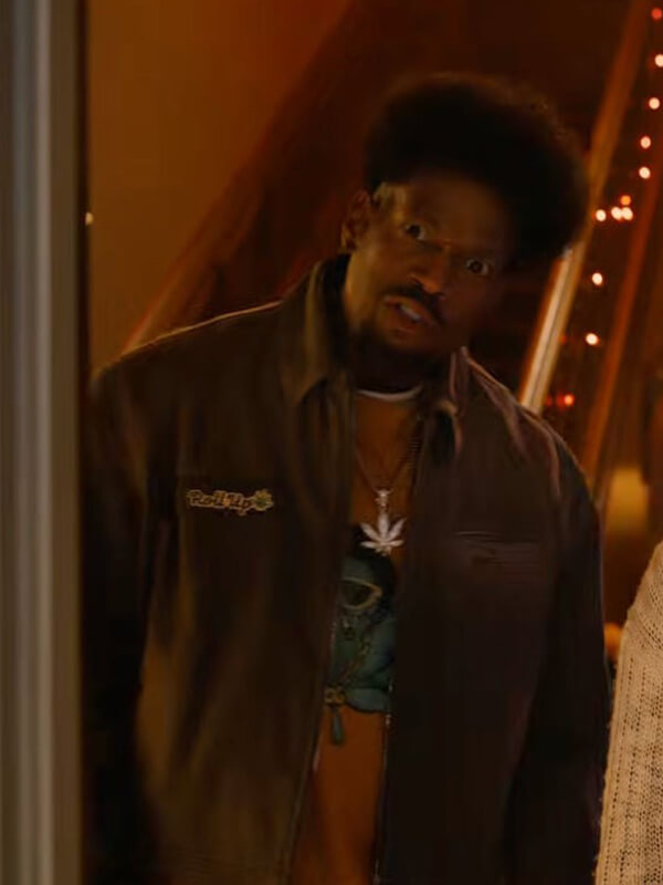 Count Brolock Scary Movie 6 Brown Suede Jacket