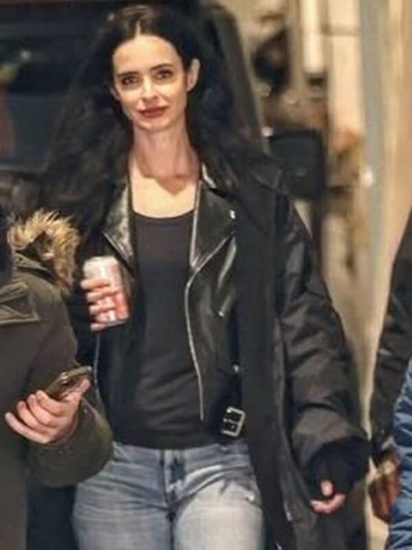 Daredevil Born Again S02 Jessica Jones Black Leather Jacket