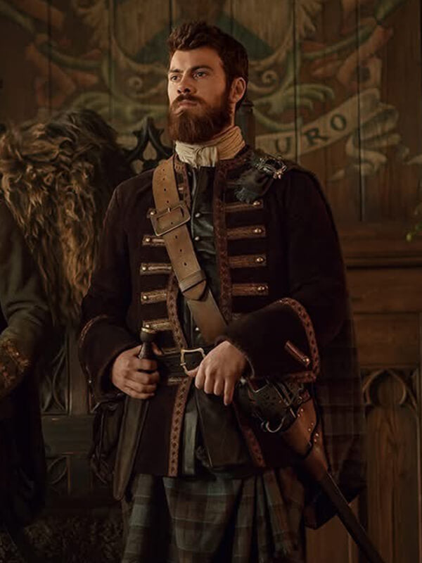 Dougal MacKenzie Outlander: Blood of My Blood S01 Brown Jacket