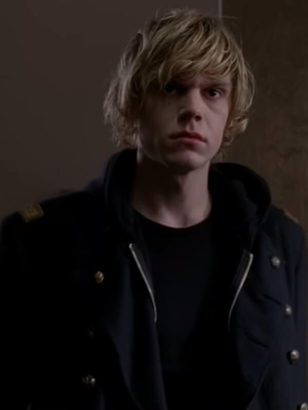 Evan Peters American Horror Story S01 Wool Coat