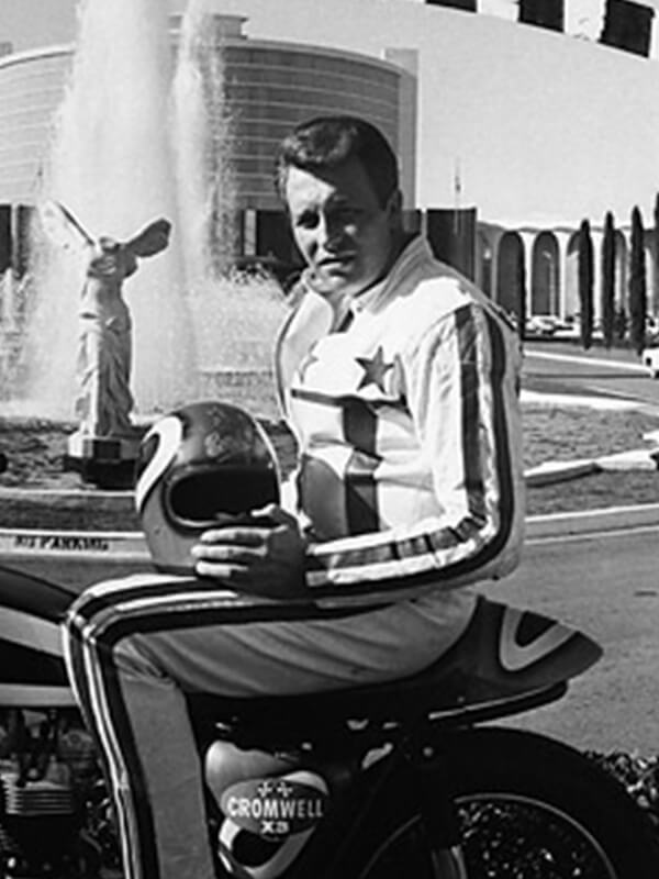 Evel Knievel Daredevil White Leather Jacket