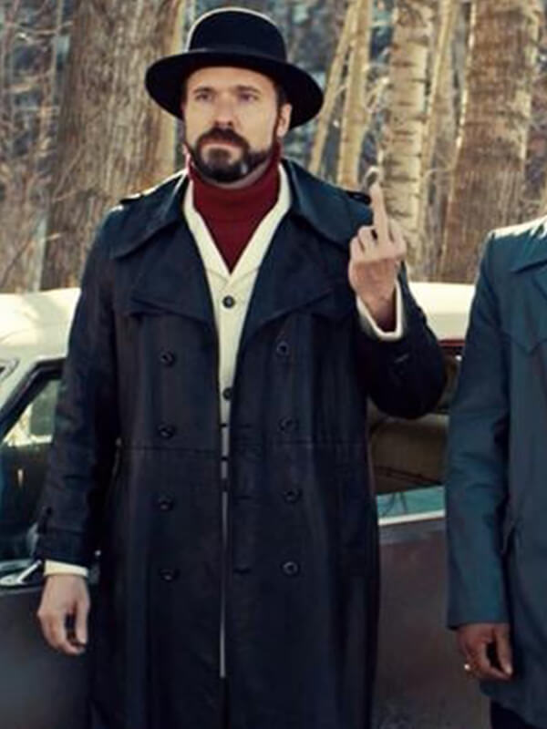 Fargo S02 Wayne Kitchen Black Leather Coat