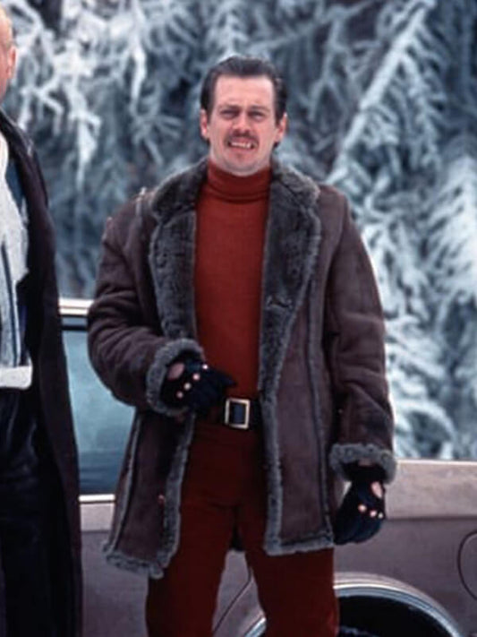Fargo Steve Buscemi Brown Suede Shearling Coat