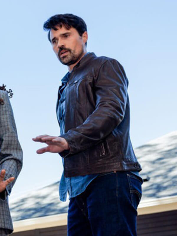 Found S01 Mark Trent Brown Leather Jacket