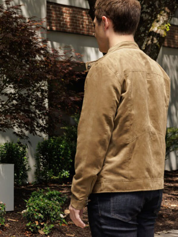 Found S02 Michael Cassidy Brown Suede Leather Jacket