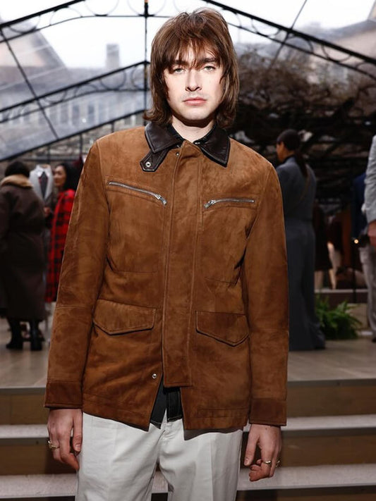 Gene Gallagher Brown Vintage Suede Leather Jacket