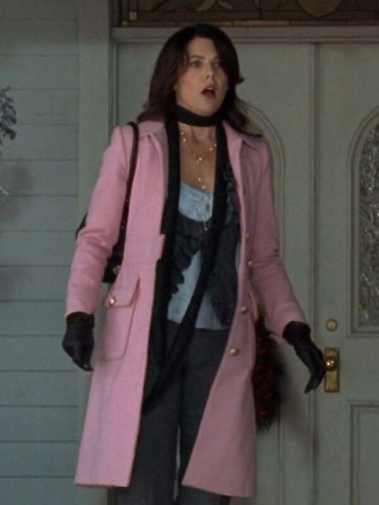 Gilmore Girls Lorelai Gilmore Pink Wool Coat