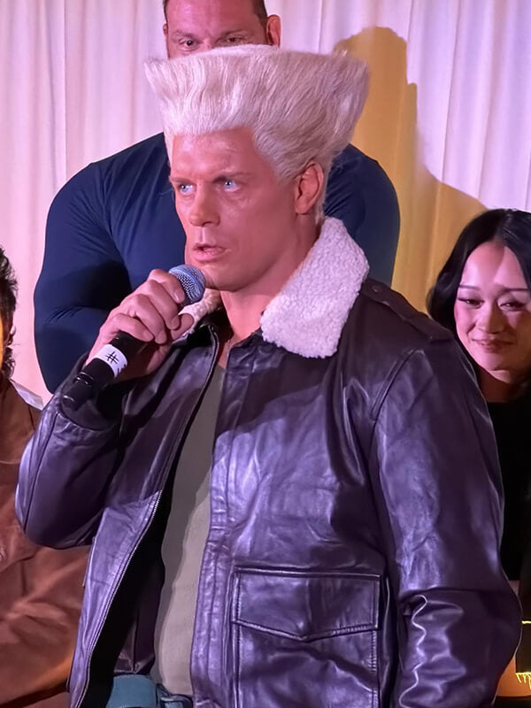 Guile Street Fighter 2026 Cody Rhodes Leather Jacket
