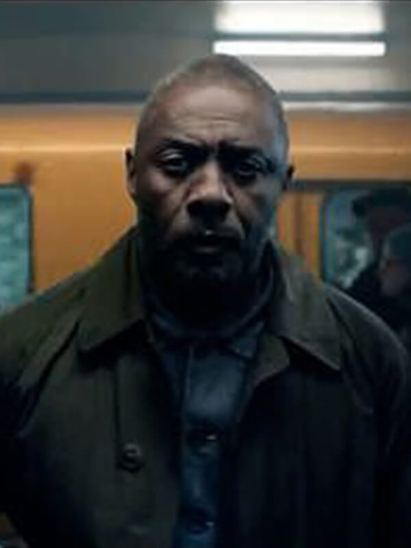 Hijack S02 Idris Elba Green Cotton Coat
