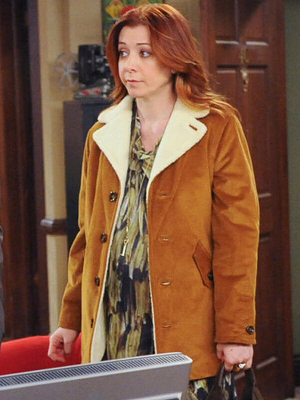 How I Met Your Mother Lily Aldrin Shearling Suede Coat