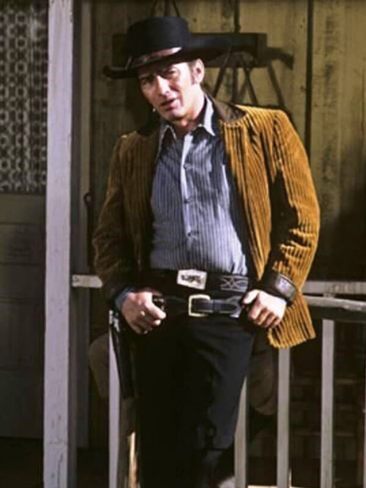 James Drury The Virginian Brown Corduroy Coat