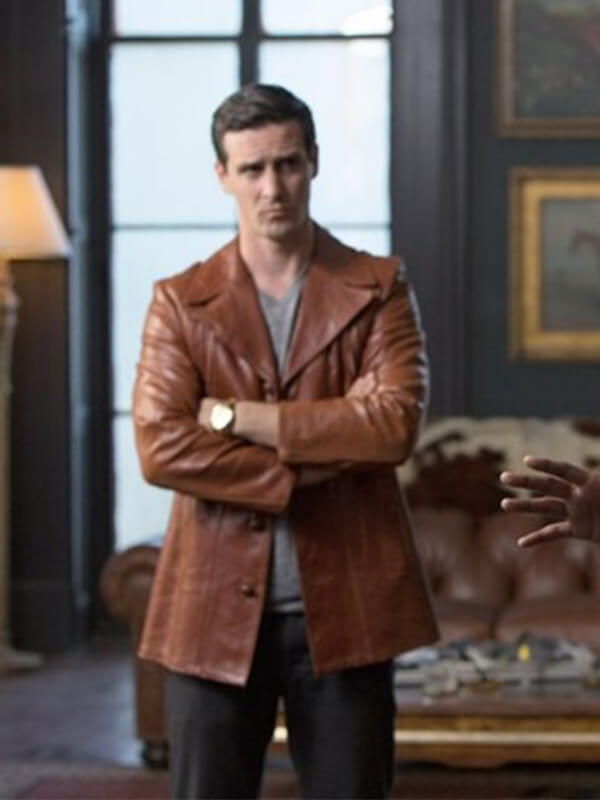 James Ransone Mr. Right Brown Leather Jacket