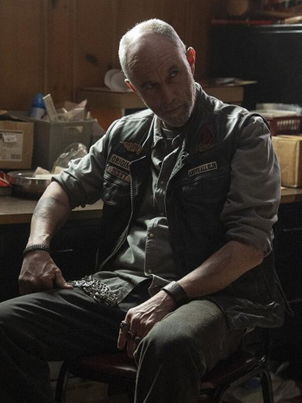 Jamie McShane Task 2025 Black Leather Vest