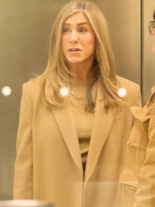 Jennifer Aniston The Morning Show Brown Wool Coat