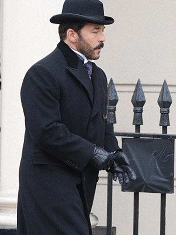 Jeremy Piven Mr Selfridge Black Wool Coat