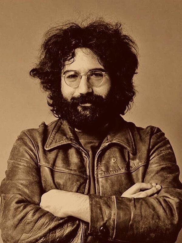 Jerry Garcia Brown Leather Jacket