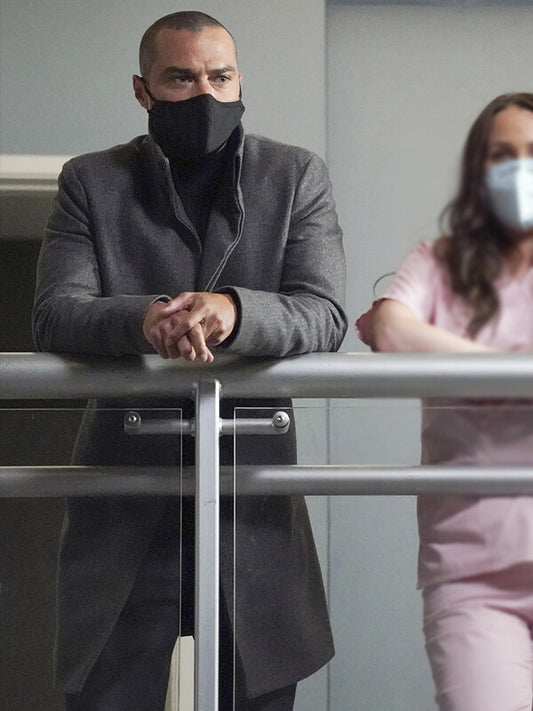 Jesse Williams Grey's Anatomy Wool Coat