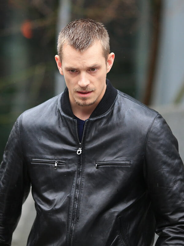 Joel Kinnaman The Killing Black Leather Jacket