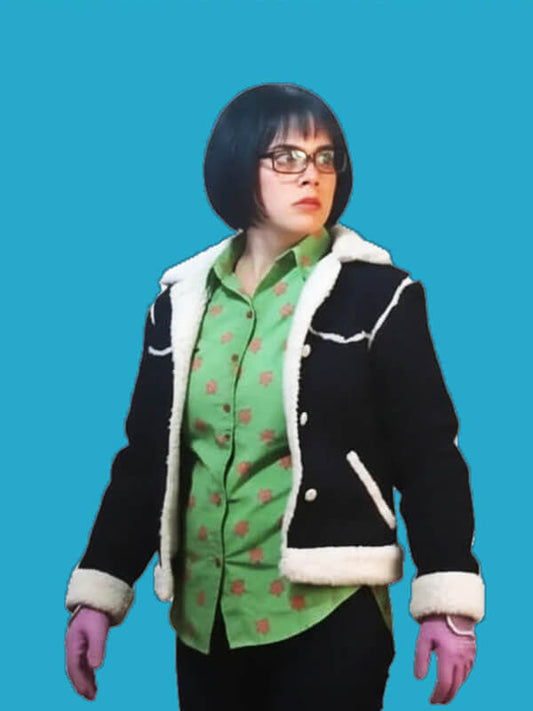 Julia Rehwald One Piece S02 Tashigi Blue Sherpa Jacket