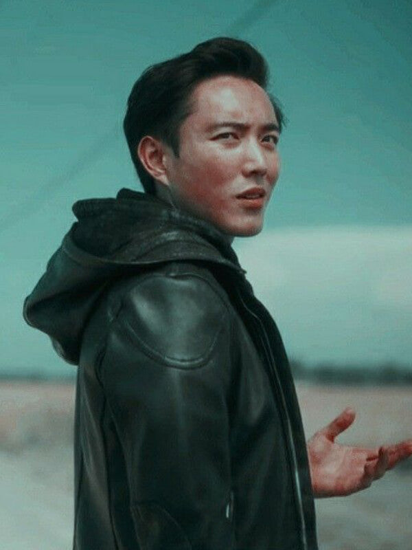 Justin H. Min The Umbrella Academy Black Leather Jacket