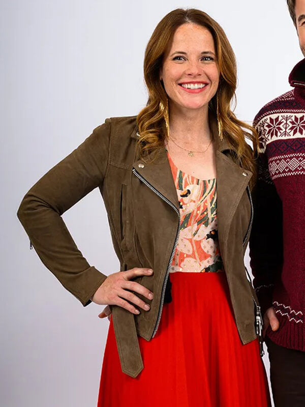 Katie Leclerc A Wisconsin Christmas Pie Suede Jacket