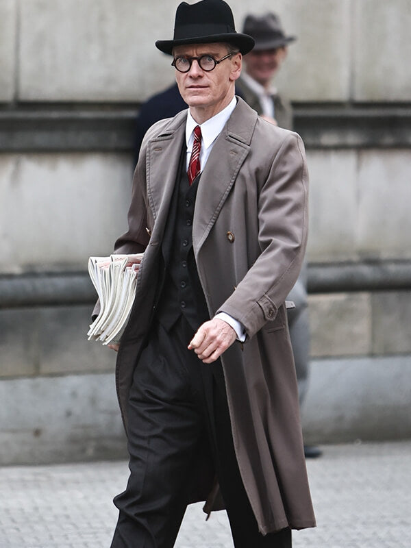 Kennedy 2026 Michael Fassbender Brown Coat