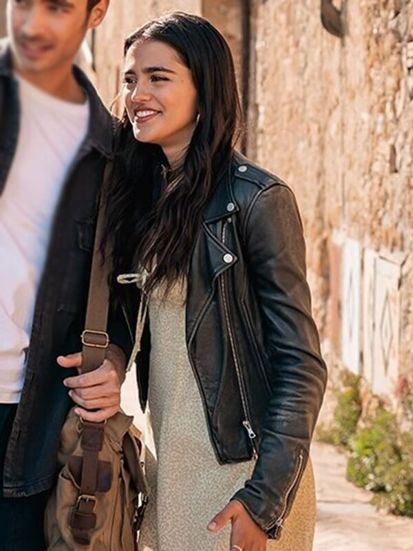 La Dolce Villa Maia Reficco Biker Leather Jacket