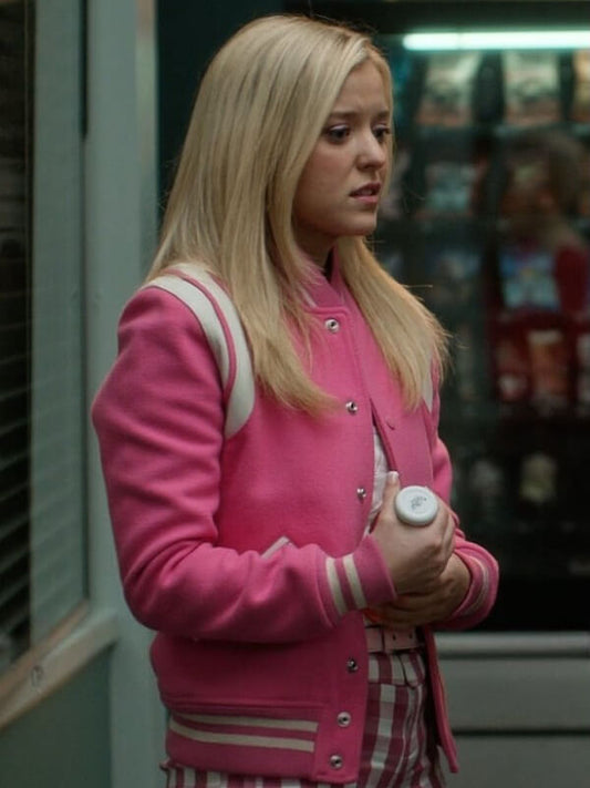 Lexi Minetree Elle 2026 Bomber Wool Jacket