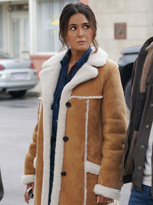 Lois Lana Lang Superman 2025 Suede Shearling Coat