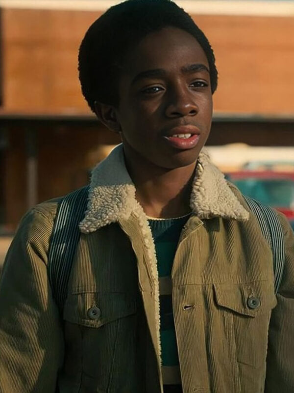 Lucas Sinclair Stranger Things Green Denim Jacket