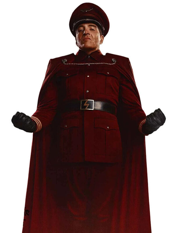 M. Bison Street Fighter 2026 Maroon Wool Jacket
