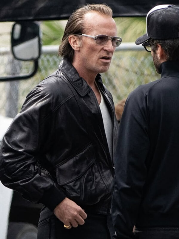 Madden 2026 Christian Bale Black Leather Jacket