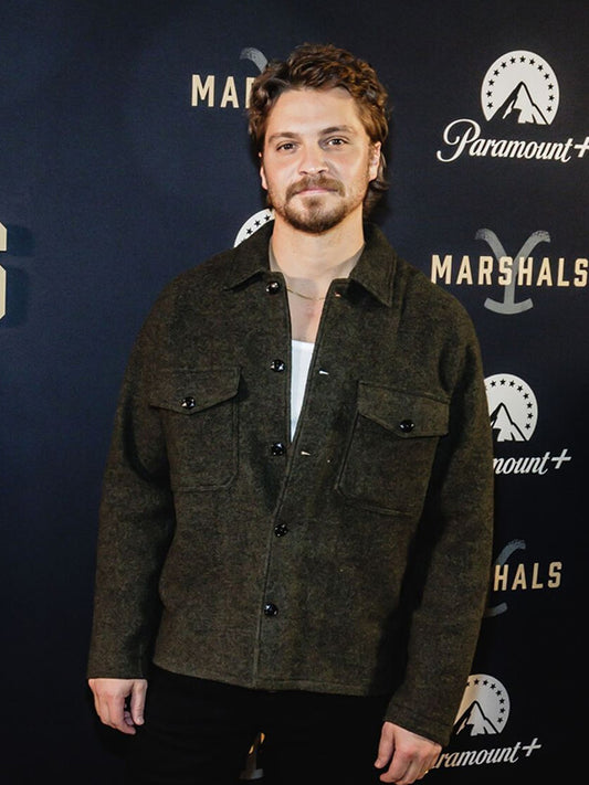 Marshals 2026 Kayce Dutton Brown Wool Jacket