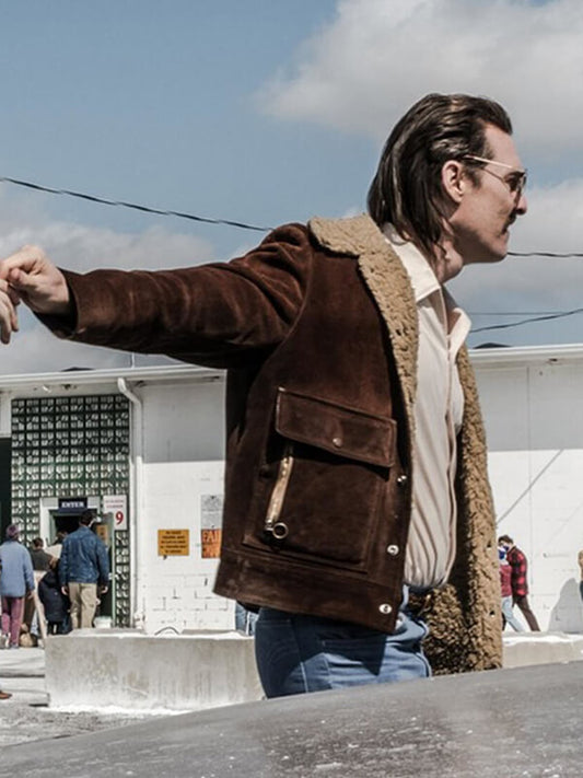 Matthew McConaughey White Boy Rick 2018 Suede Leather Jacket