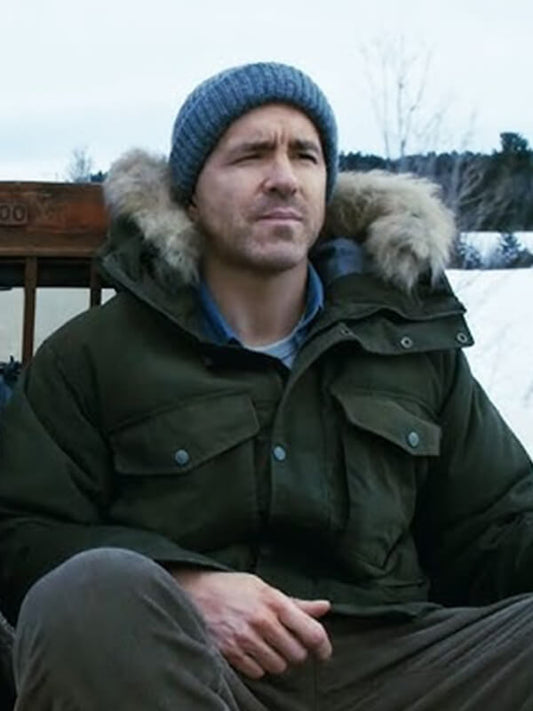 Mayday 2026 Ryan Reynolds Green Cotton Coat